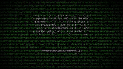 Binary code on flag of Saudi Arabia. Program source code or Hacker concept on Saudi Arabian flag....
