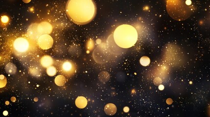 A vibrant abstract background with glowing orbs and sparkles, ideal for festive designs.