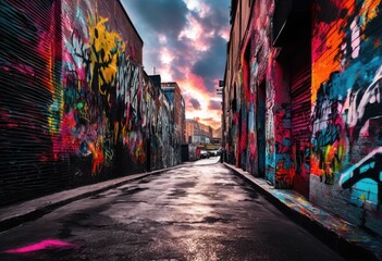 Fototapeta premium vibrant urban grunge background textures featuring bold designs ideal creative projects digital art applications, modern, artistic, layered, rough, graphic