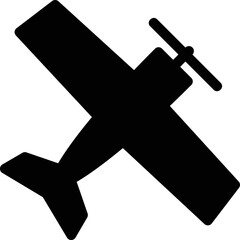 Simple vector icon airplane © dima040293