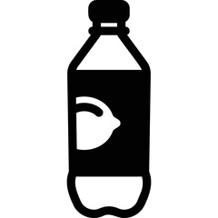 Simple vector icon soda, lemon