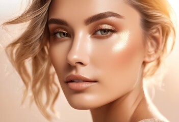 Fototapeta premium high resolution focus close textures smooth radiant skin ideal modern beauty advertisements, aesthetic, allure, brightness, canvas, clarity