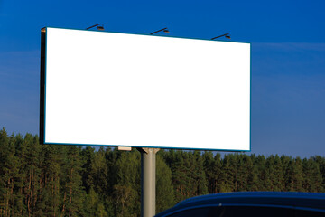 Background for design, billboards on city streets and along roads