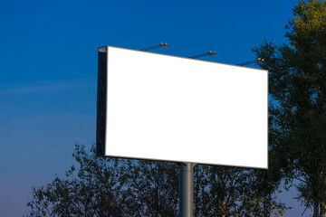 Background for design, billboards on city streets and along roads