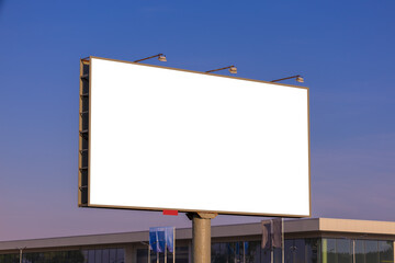 Background for design, billboards on city streets and along roads