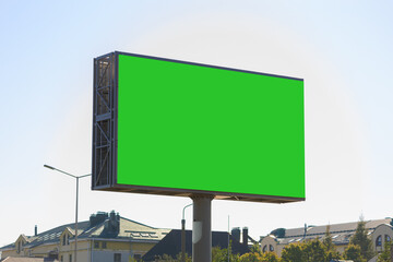 Background for design, billboards on city streets and along roads