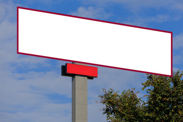 Background for design, white billboards on city streets and along roads