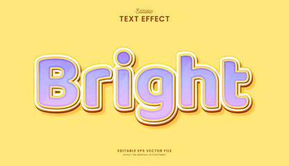 decorative yellow bright editable text effect design