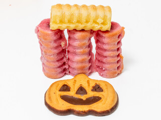Bone of Saint, typical Spanish dessert on All Saints' Day, in some countries Halloween
