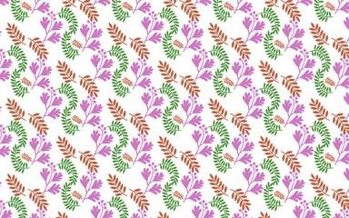 Vector seamless pattern with leaves. Abstract background for wallpaper, wrapping
