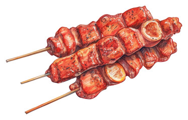 PNG Bbq grilling meat food.