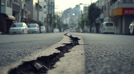 Amidst the Urban Hustle: Exploring the Serenity of a Quiet Road in a Bustling City