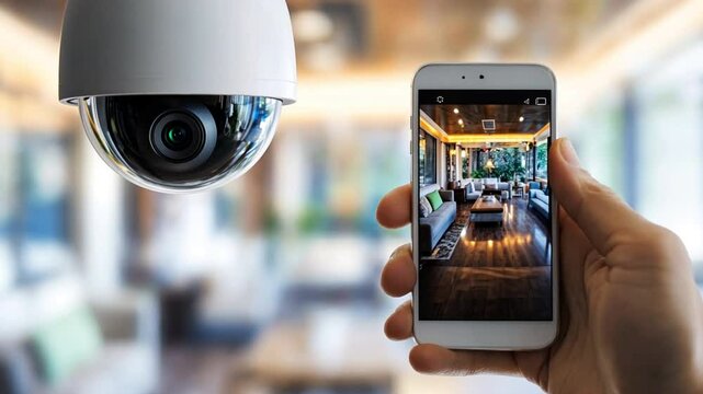 Smart home security automation: Remote surveillance, door locks, and security systems controlled via smartphone