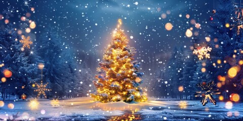 Festive Christmas Decorations. Elegant holiday theme