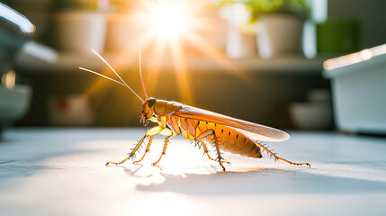 cockroach in the kitchen table