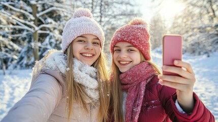 Winter leisure activity for friends
