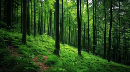 Naklejka premium Green woods in Germany's Black Forest