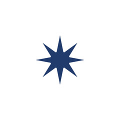 star eight angle colored icon vector design good for web or mobile app