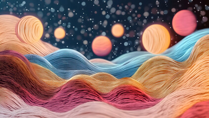 Naklejka premium Illustration of an organic gradient background header using generative AI technology.