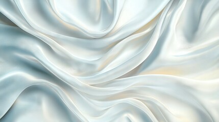 Obraz premium A close-up of soft, white cloth fabric