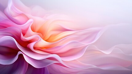 Fototapeta premium A clear shot of a pink flower against a white and pink backdrop, featuring crisp petal details