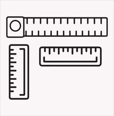 Collection of line icons for tools and instruments. Large assortment of UI icons in a flat style. Pack of thin outline icons. EPS10 vector illustration