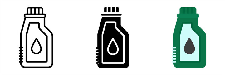 Oil icon set. engine oil sign. for mobile concept and web design. vector illustration on white background