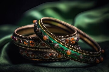 Obraz premium Close up of a bracelet with pearls