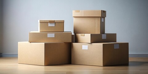 stacked boxes mockup