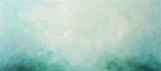 Abstract green and white painting background, light texture, soft tones, large canvas oil painting, fine brushstrokes