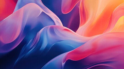 Obraz premium Abstract Swirling Liquid in Vibrant Hues