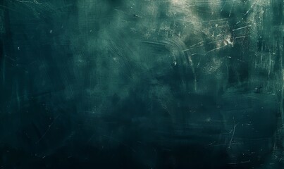 Obraz premium Dark green watercolor texture with black swirls, in the style of a matte paper background. Banner abstract background of green emerald marble surface. Painted surface with rough textured