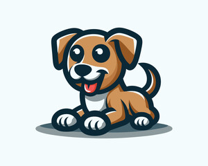 Dog logo design icon vector illustration