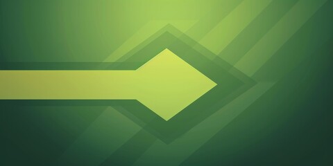 Abstract green gradient background with an arrow-shaped elements arrow flat design, vector illustration, 2D, minimalism website banner.