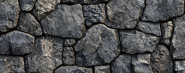 Fototapeta premium A seamless granite texture background featuring various shades of gray and black.