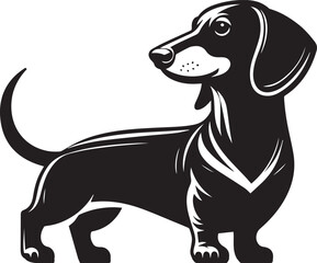 Dachshund dog cute vector