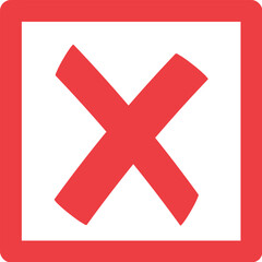 Fototapeta premium Cross Mark Icon