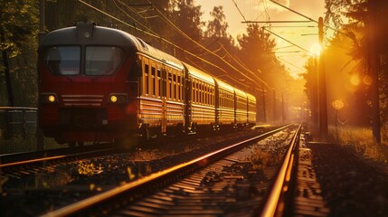 Naklejka premium Urban Transportation. High-Detailed Wallpaper