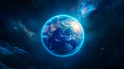 Obraz premium earth in space,generated ai