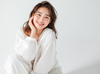 アジア人女性のポートレート（スキンケア・ボディケア・エステサロン）