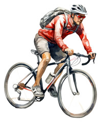 Obraz premium PNG Cycling bicycle vehicle helmet.