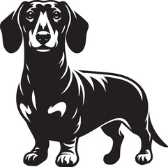 Dachshund dog cute vector