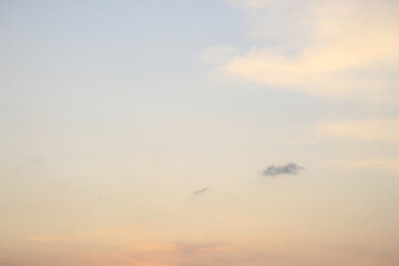 beautiful orange cloudy afternoon bright blue clouds, warm, sunset