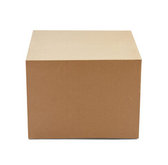 cardboard box isolated on white