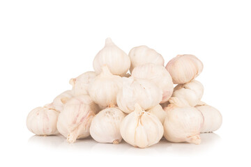 garlic slice isolated on white background