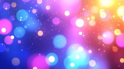 Obraz premium Captivating Bokeh Lights Vibrant Abstract Glow in Photographic Detail