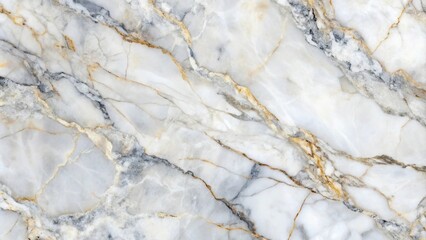 Fototapeta premium Stunning marble texture with white and gray veins, eye level view