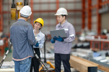 Team Safety Inspection at Metal Factory