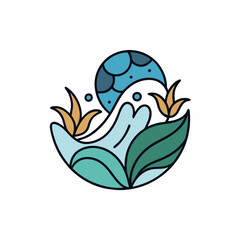 The waves of the ocean