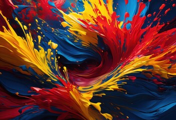 vibrant canvas textures featuring bold color palette infused dynamic shapes patterns eye catching visual appeal, design, art, background, abstract, style